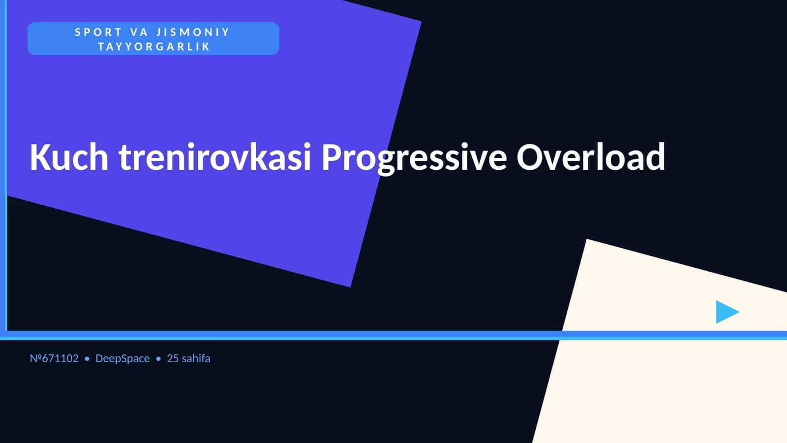Kuch trenirovkasi Progressive Overload