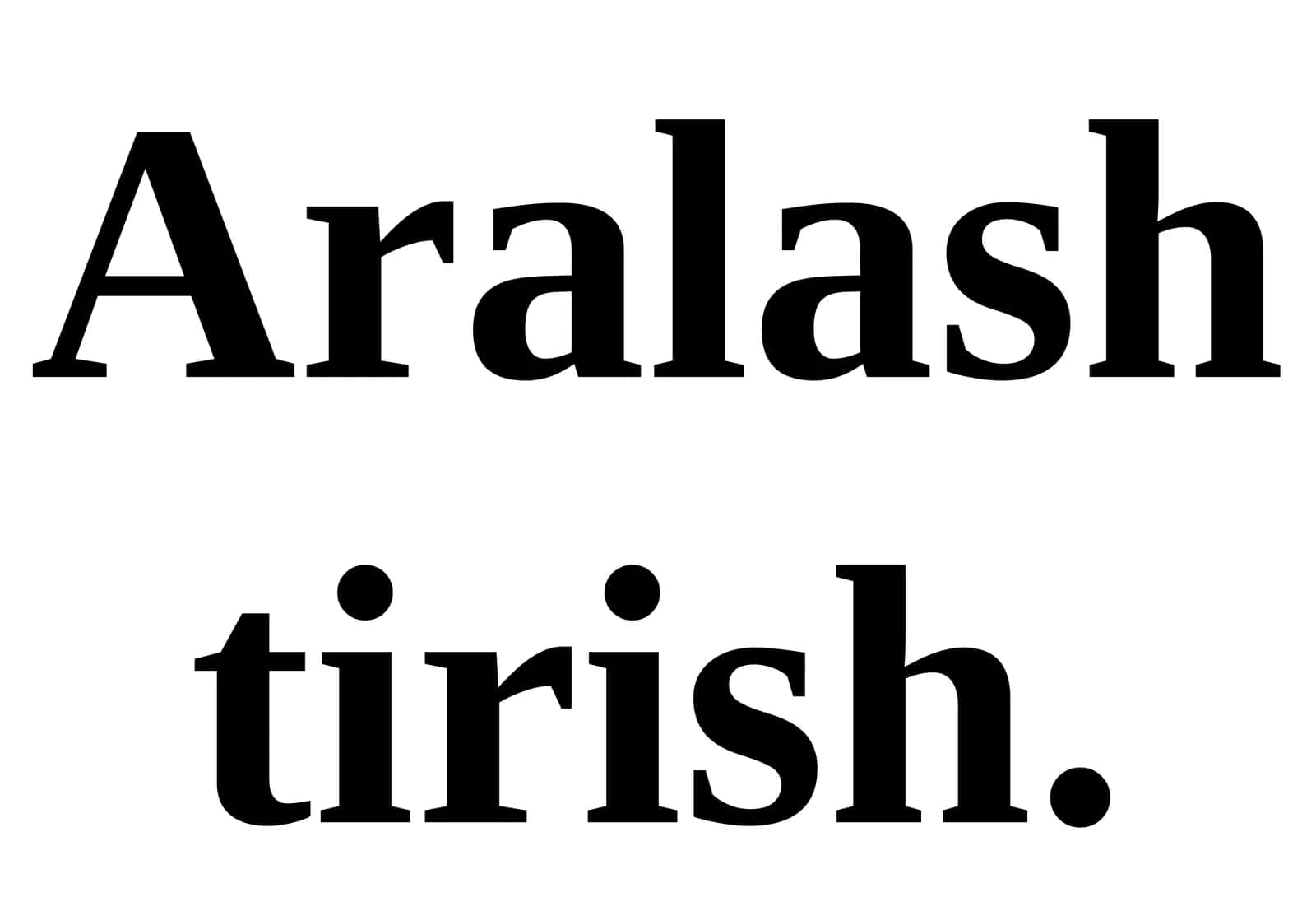 Aralashtirish jarayoni