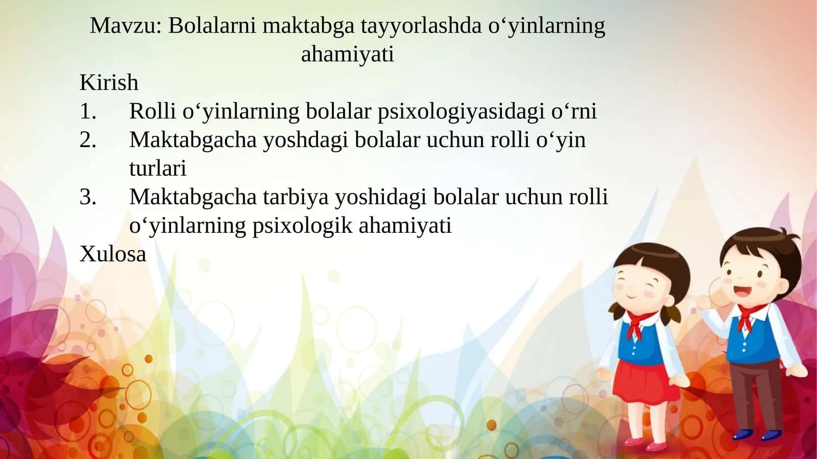 Bolalarni maktabga tayyorlashda o‘yinlarning ahamiyati