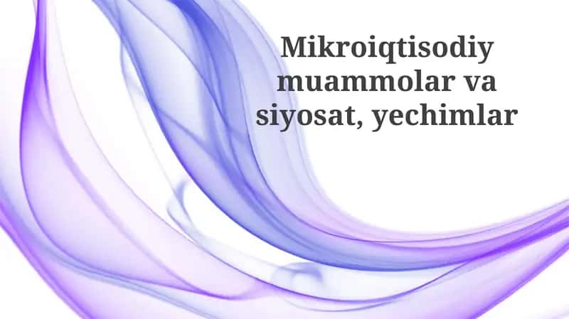 Muammolarga Yechimlar