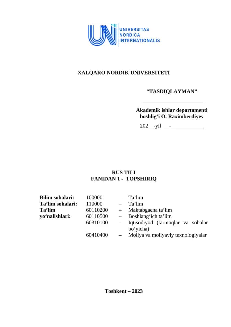 MUSTAQIL TA’LIM TOPSHIRIG‘I (INTERVYU)