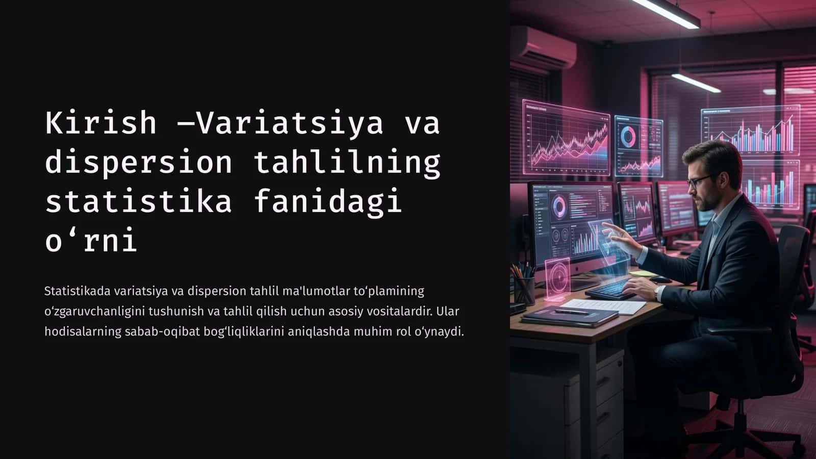 Variatsiya va dispersion tahlili