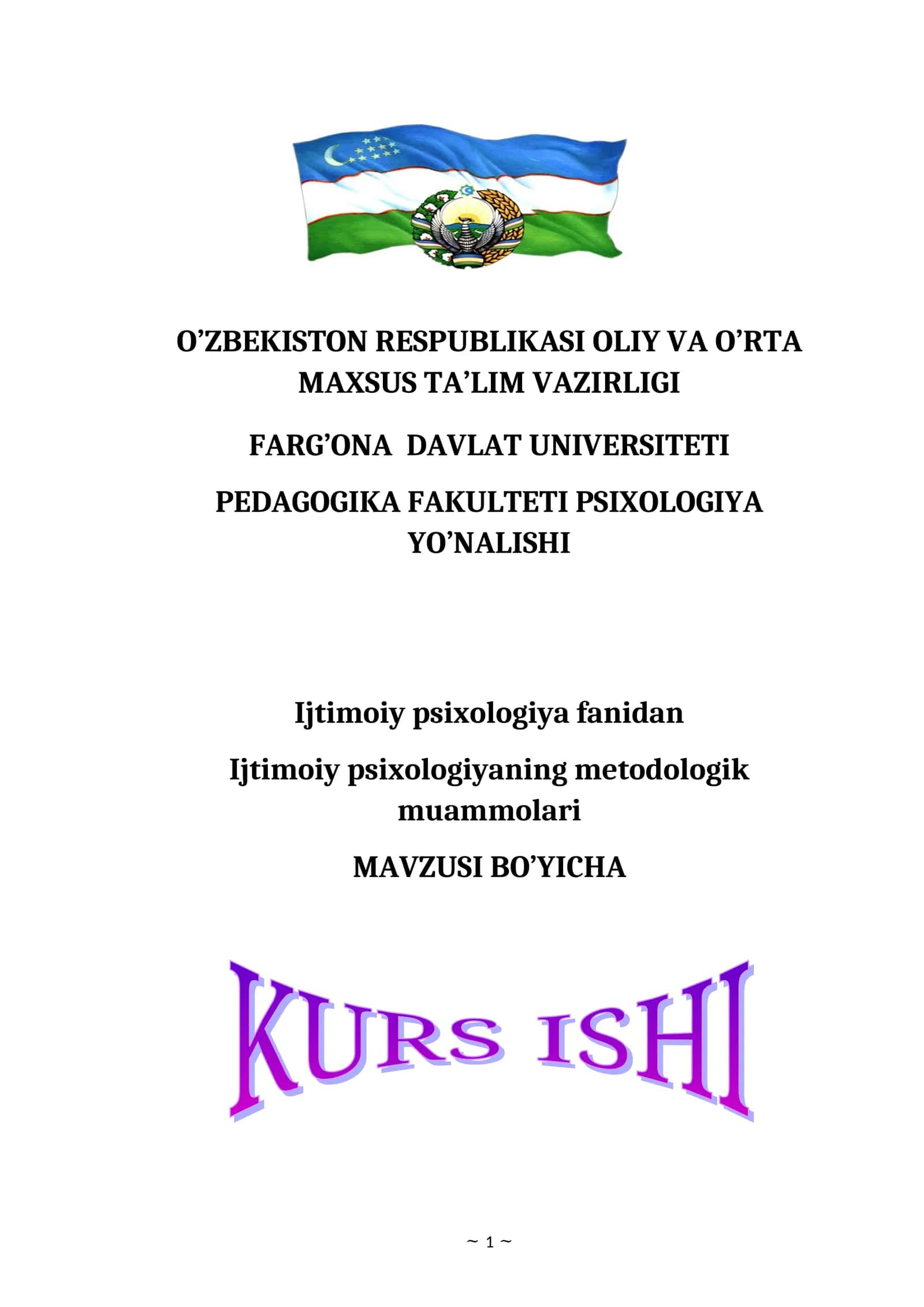 Ijtimoiy psixologiyaning metodologik muammolari