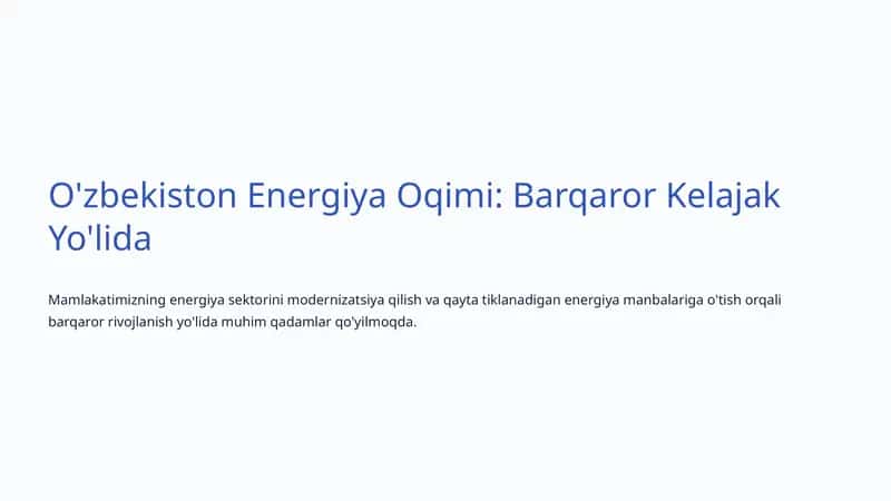 Energiya Oqimi