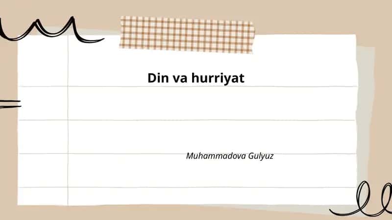 Din va hurriyat