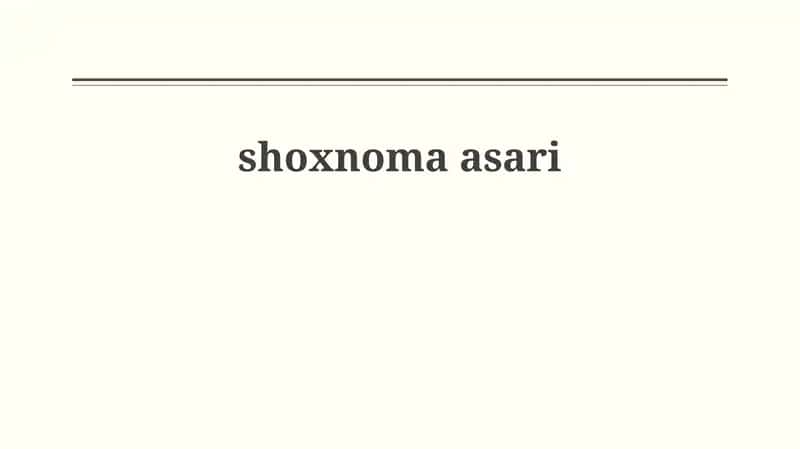 Shohnoma