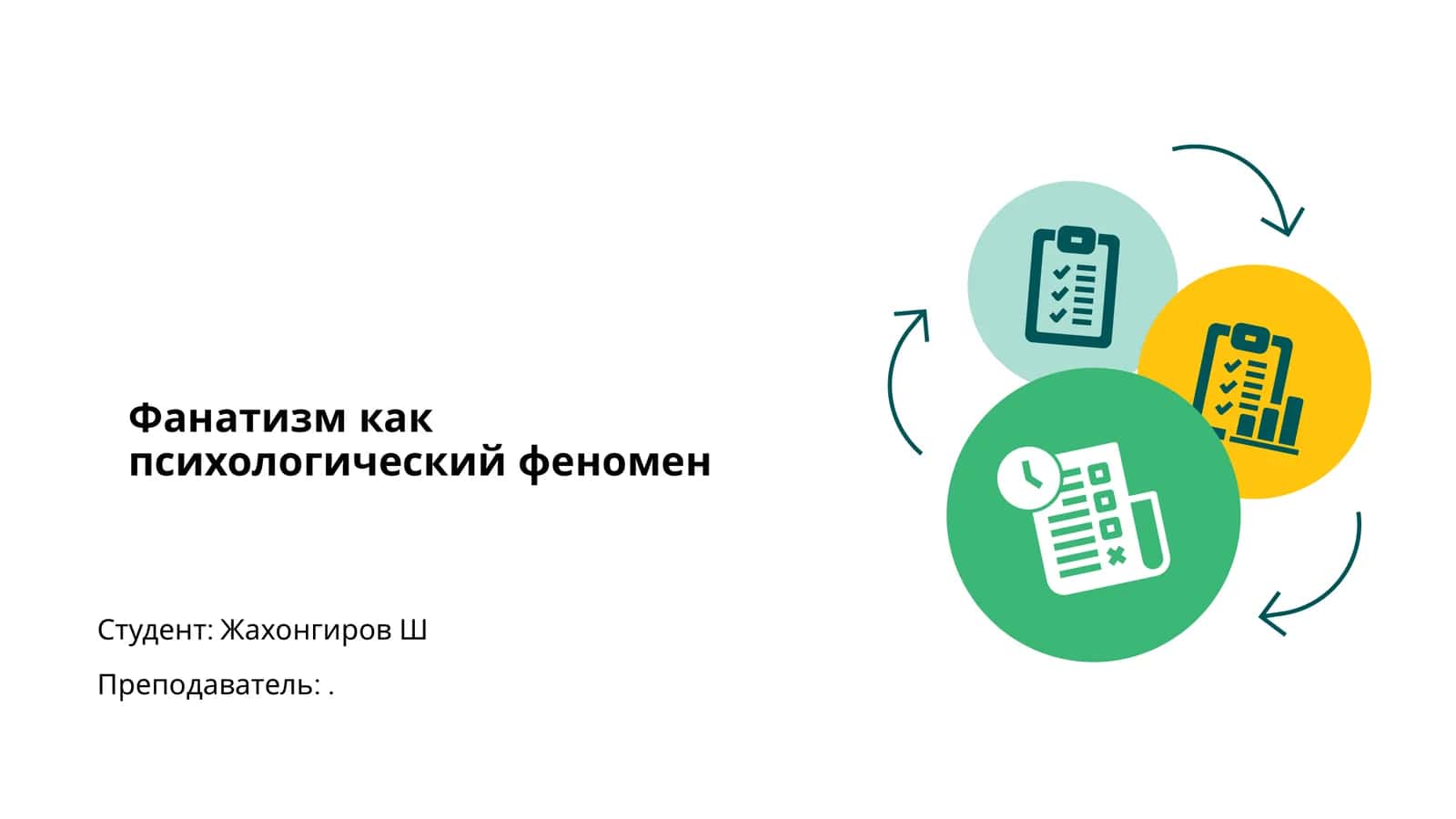Фанатизм как психологический феномен