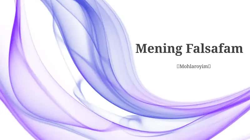 Mening Falsafam