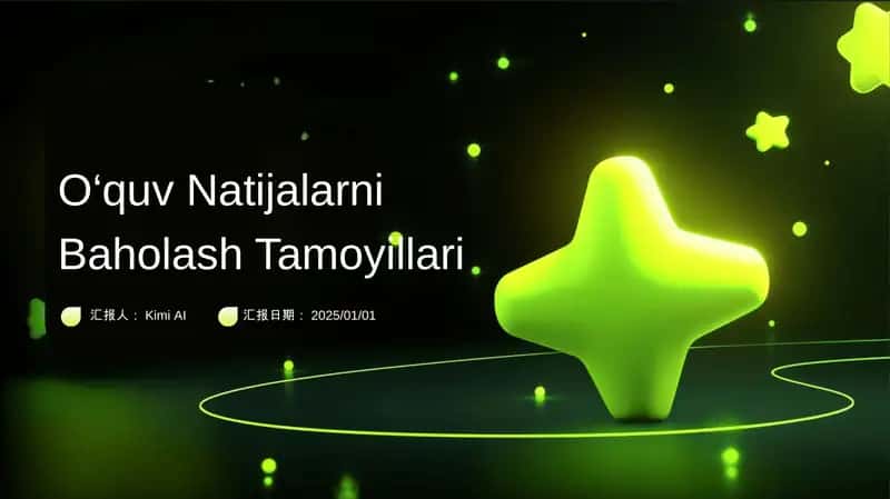 O‘quv Natijalarni Baholash Tamoyillari