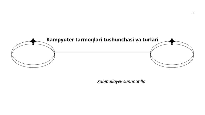 Kampyuter tarmoqlari tushunchasi va turlari