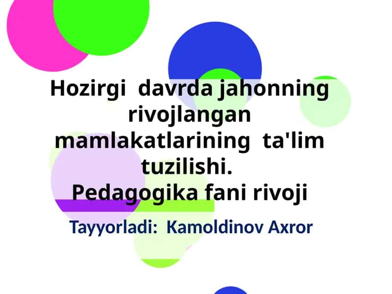 Ta'lim Tizimi