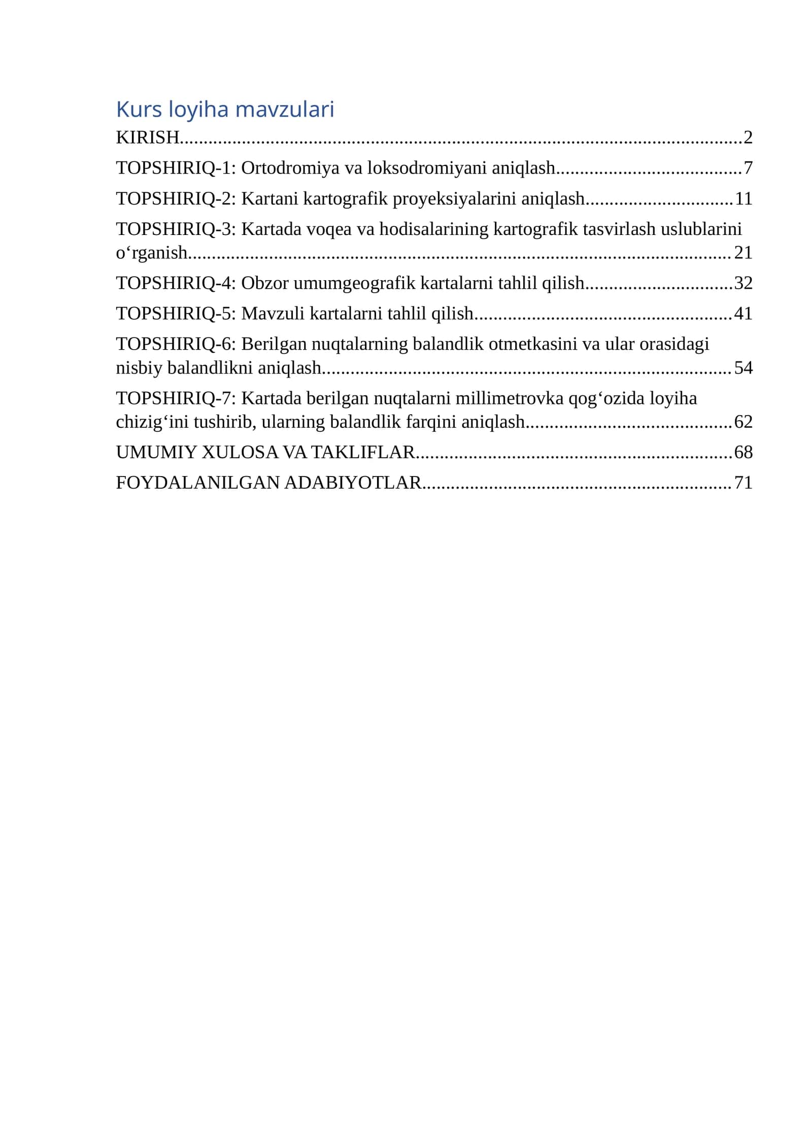 Geodeziya va Geoinformatika