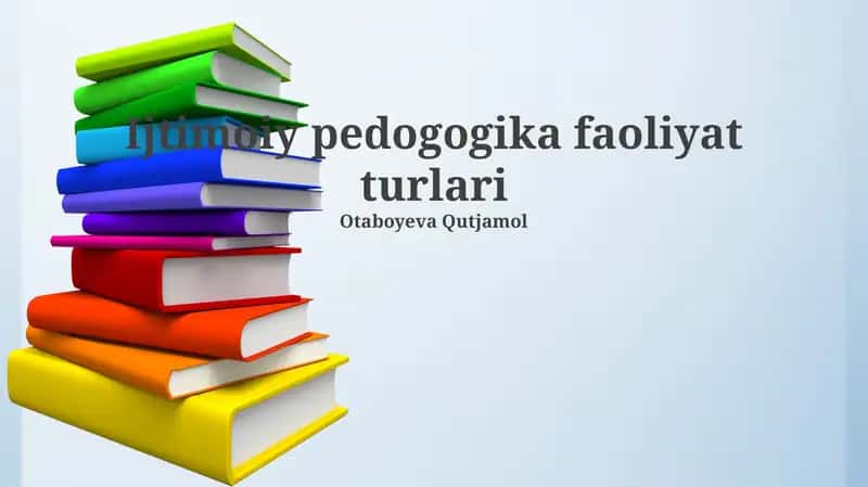 Ijtimoiy pedogogika faoliyat turlari