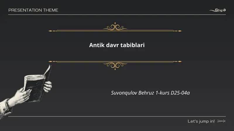 Antik davr tabiblari