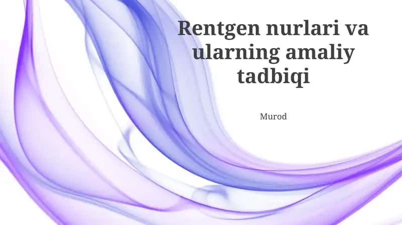 Rentgen ishlab chiqarish