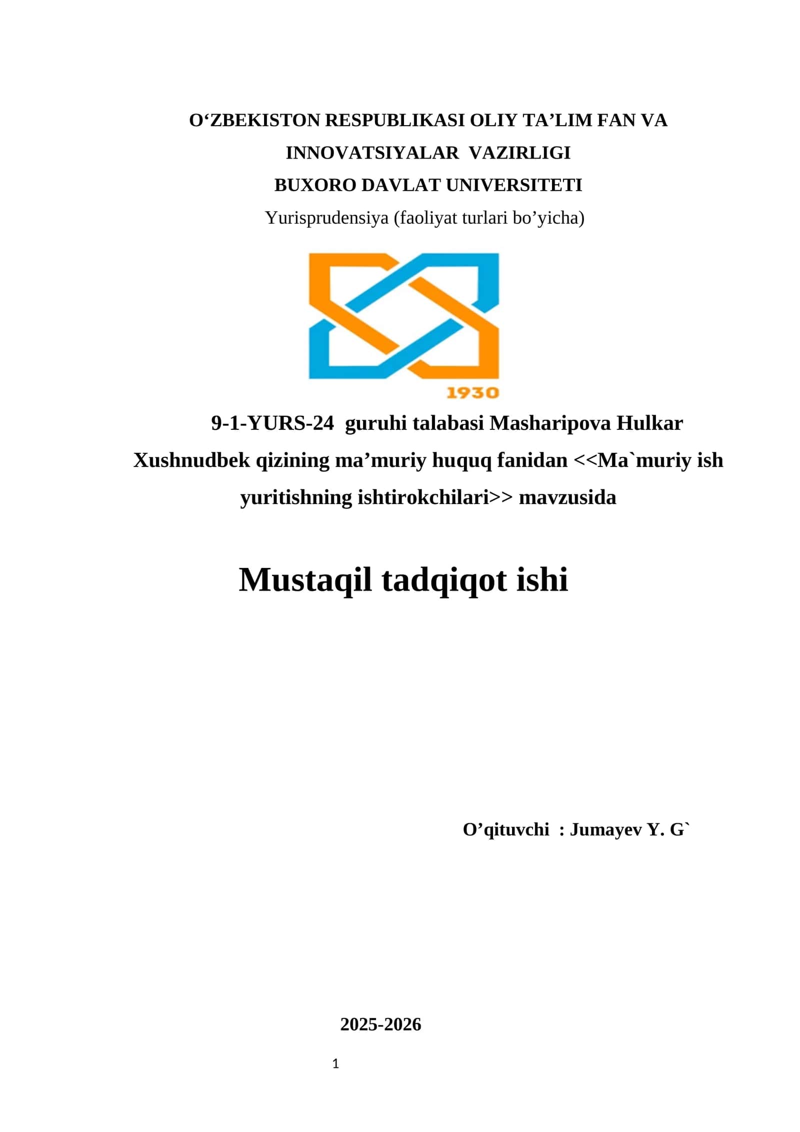 Ma`muriy ish yuritishning ishtirokchilari
