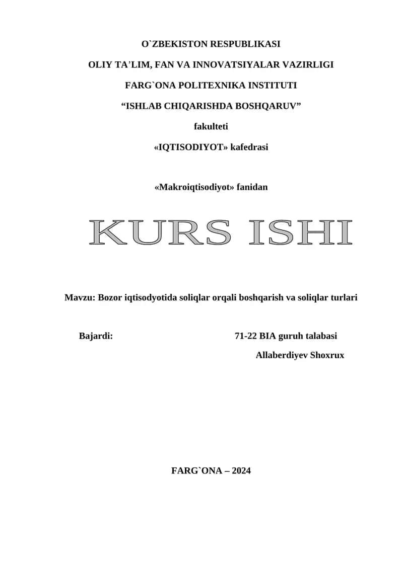 Bozor iqtisodyoti