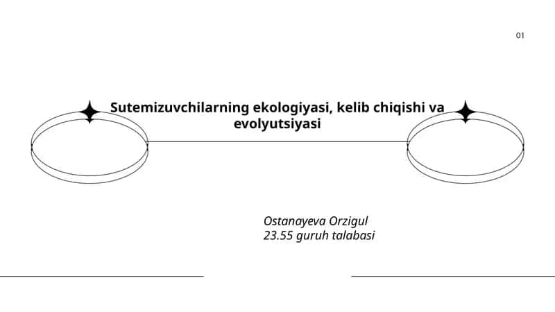 Sutemizuvchilarning ekologiyasi, kelib chiqishi va evolyutsiyasi