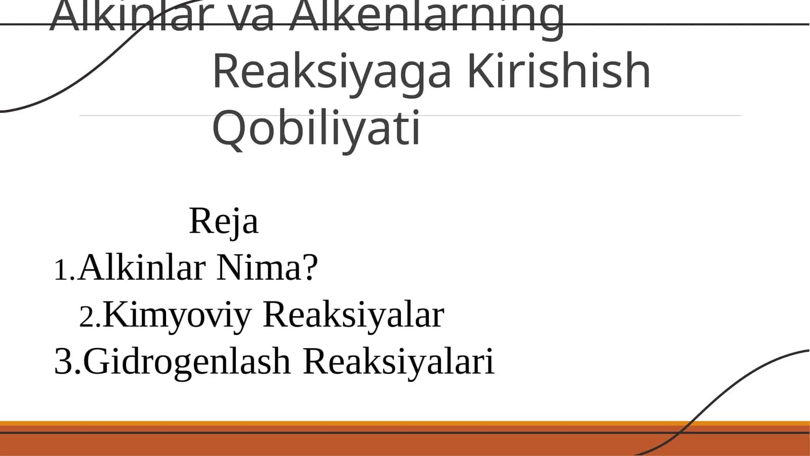 Alkinlar va Alkenlarning Reaksiyaga Kirishish Qobiliyati
