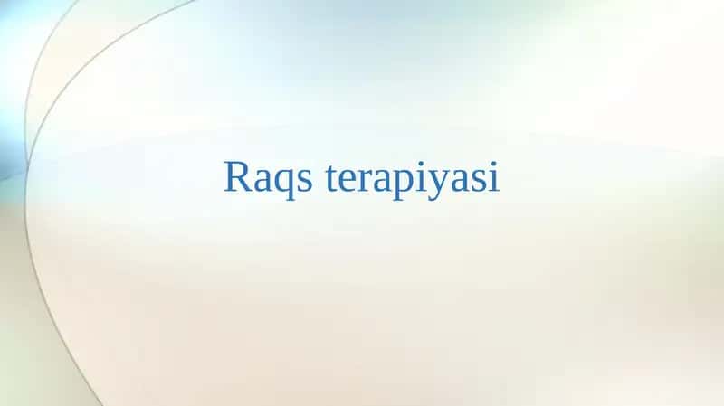 Raqs terapiyasi