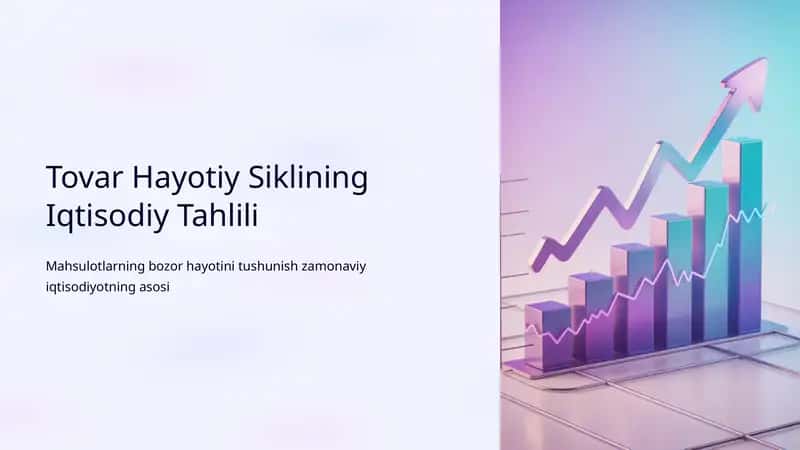 Tovar Hayotiy Siklining Iqtisodiy Tahlili