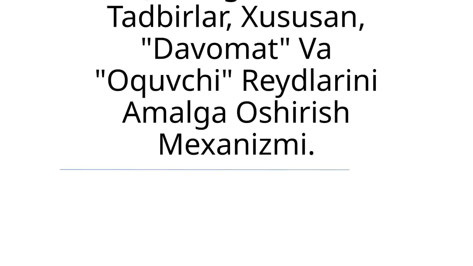 O'Quvchilar Tomonidan Amaldagi Qonunlar Bilan Taqiqlangan Va Jamiyatda Umumetirof Etilgan Axloq Normalariga Zid Hatti-Harakatlar Sodir Etilishning Oldini Olishga Qaratilgan Turli Tadbirlar