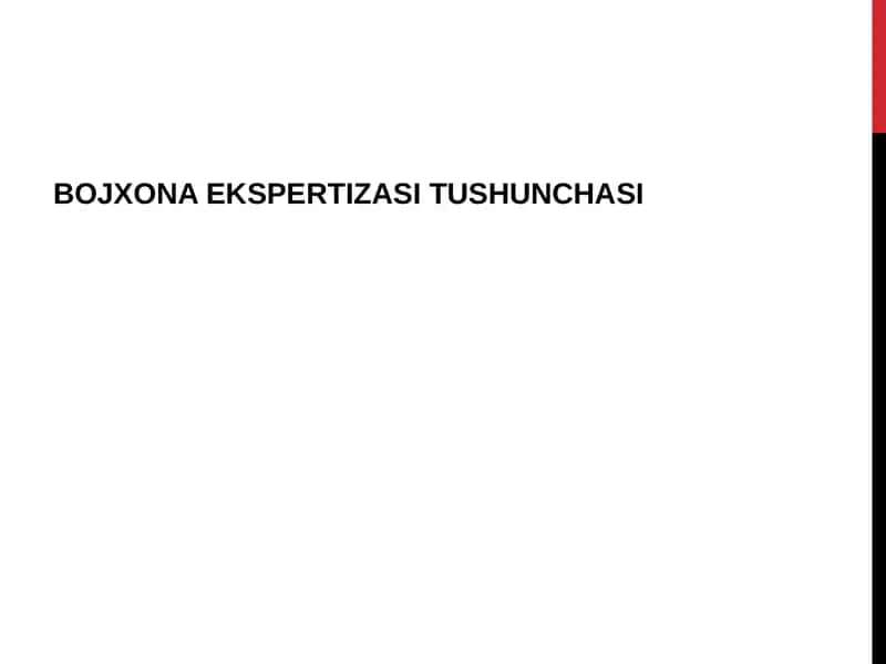 Bojxona Ekspertizasi Tushunchasi