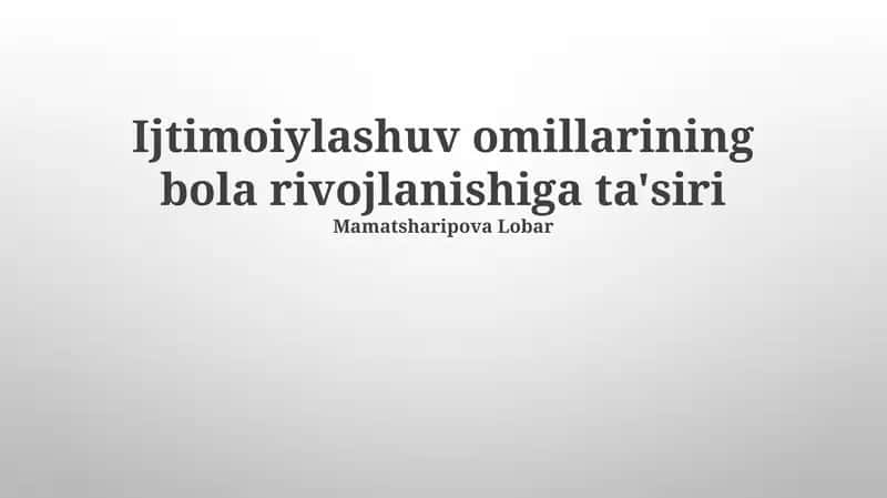 Ommaviy axborot vositalarining ta'siri