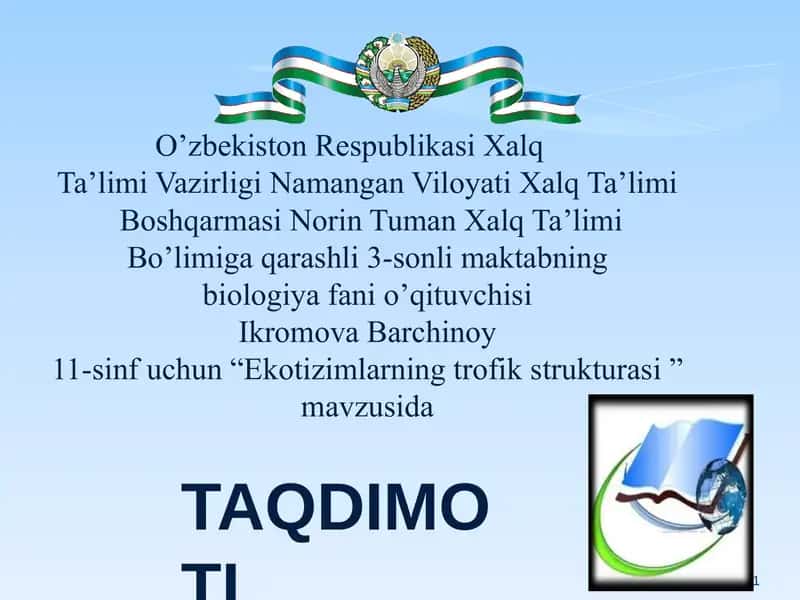 Ekotizimlarning trofik strukturasi