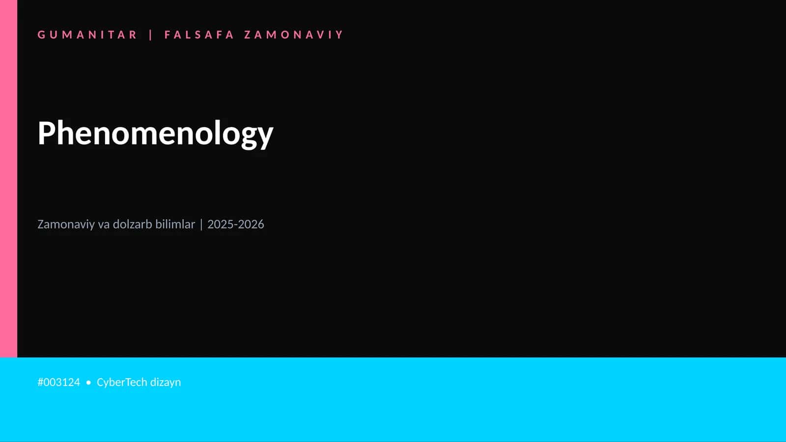 Phenomenology