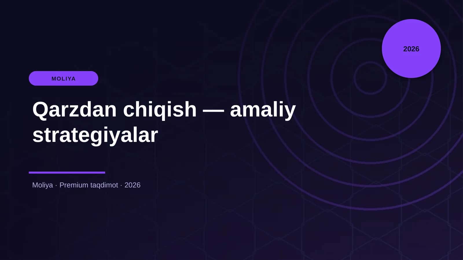 Qarzdan chiqish — amaliy strategiyalar