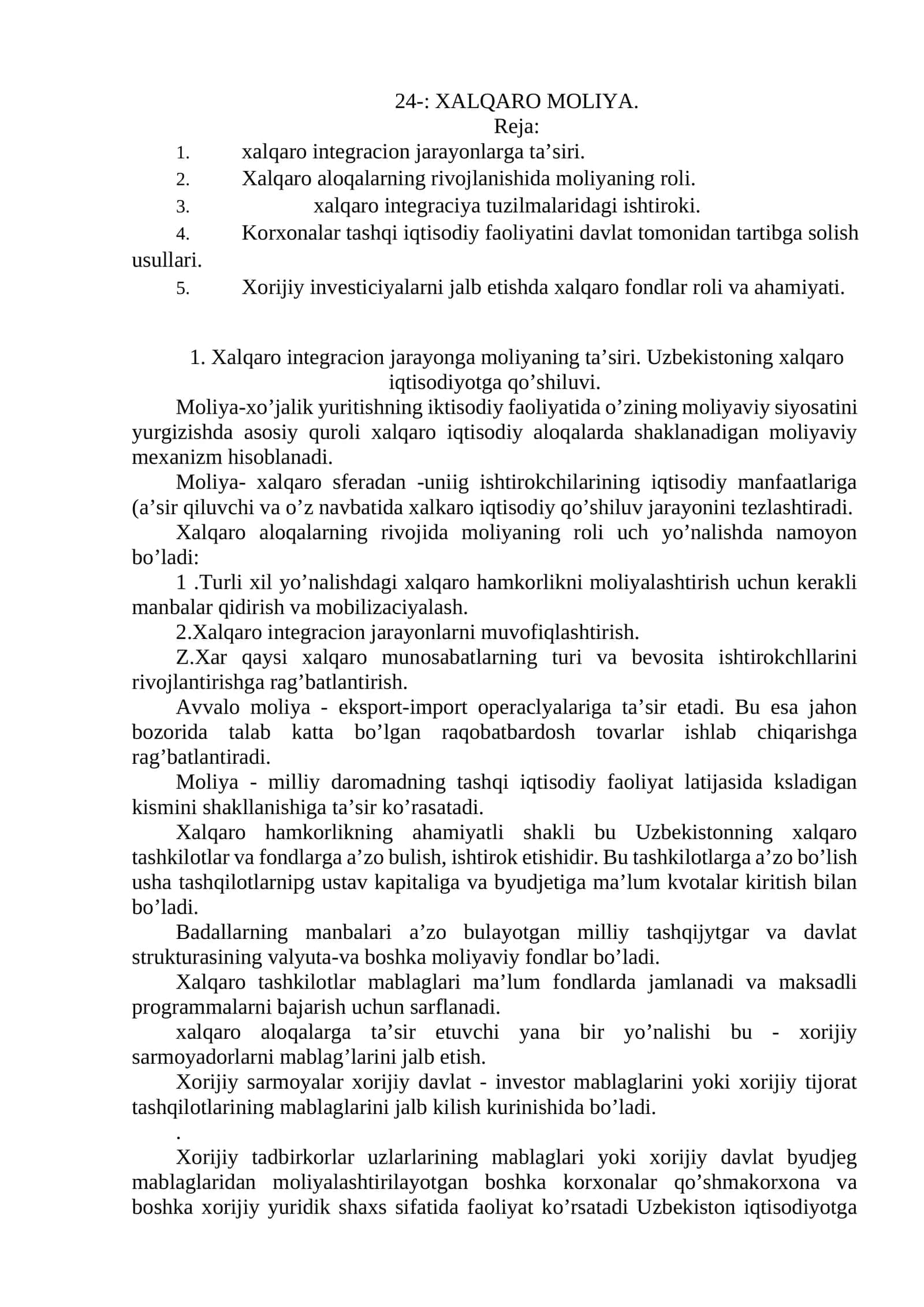 ХALQARO MOLIYA