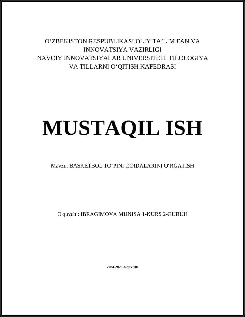 Basketbol Toʻpini Qoidalarini Oʻrgatish