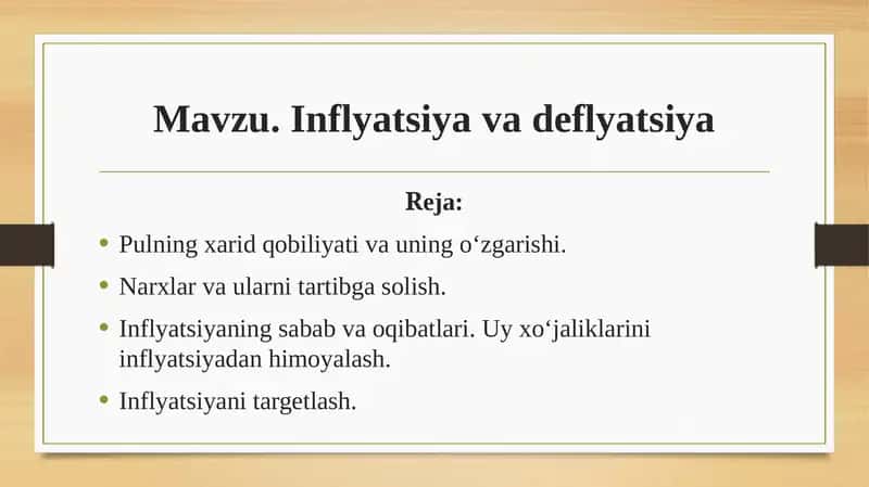 Inflyatsiyava deflyatsiya