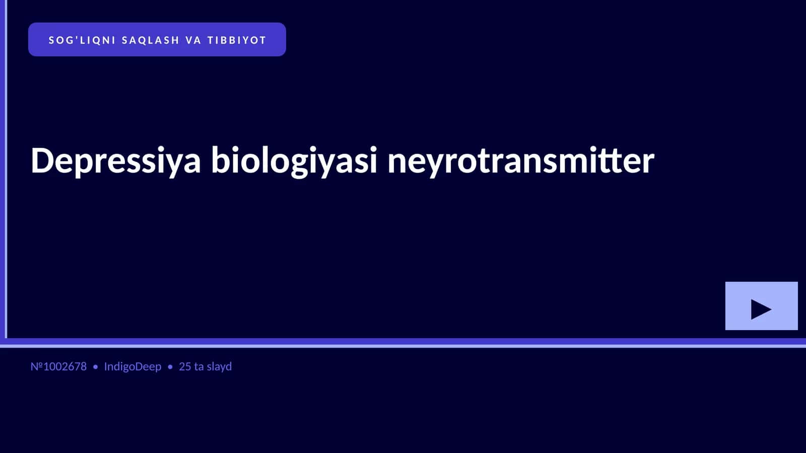 Depressiya biologiyasi neyrotransmitter