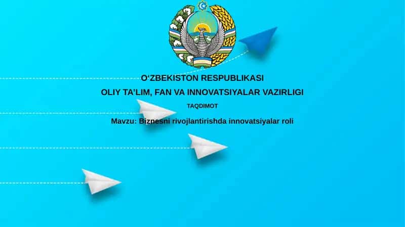 Biznesnirivojlantirishdainnovatsiyalarroli