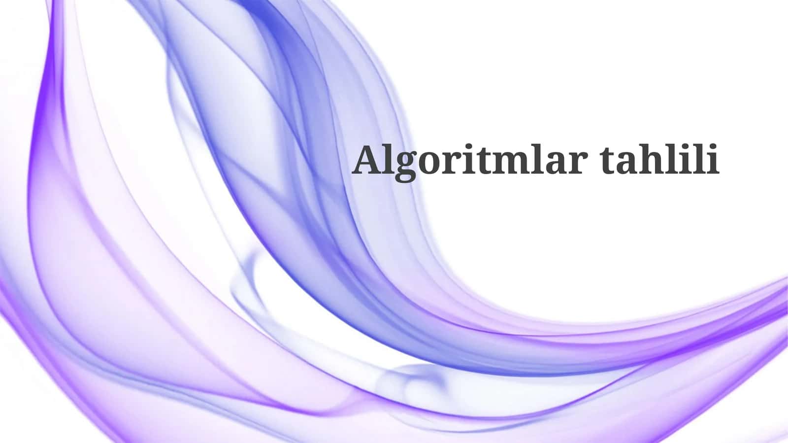 Algoritmlartahlili