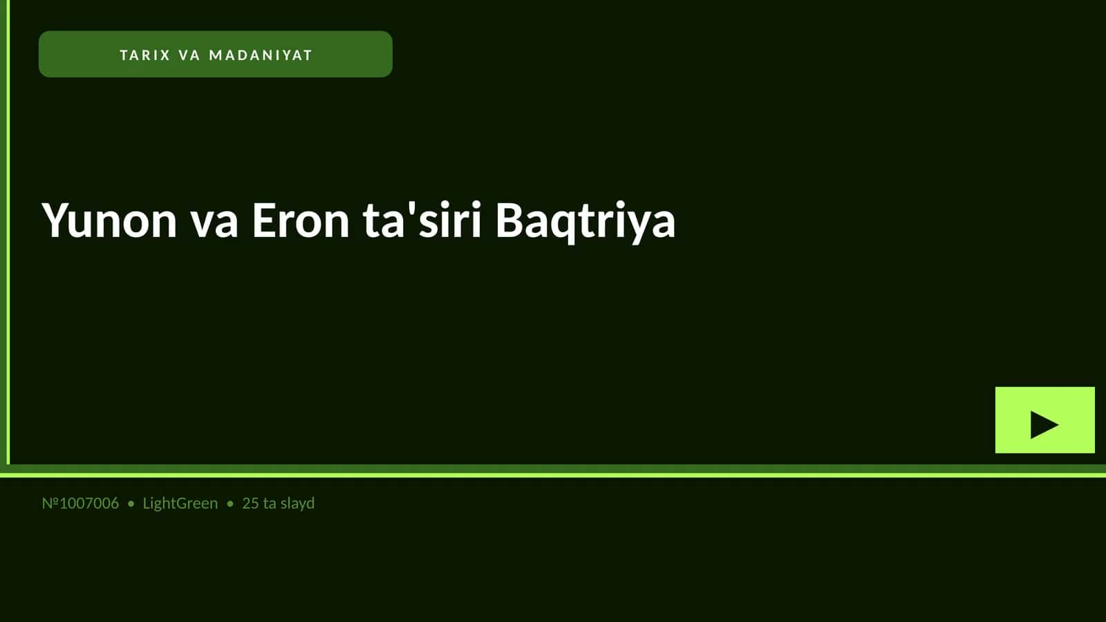 Yunon va Eron ta'siri Baqtriya