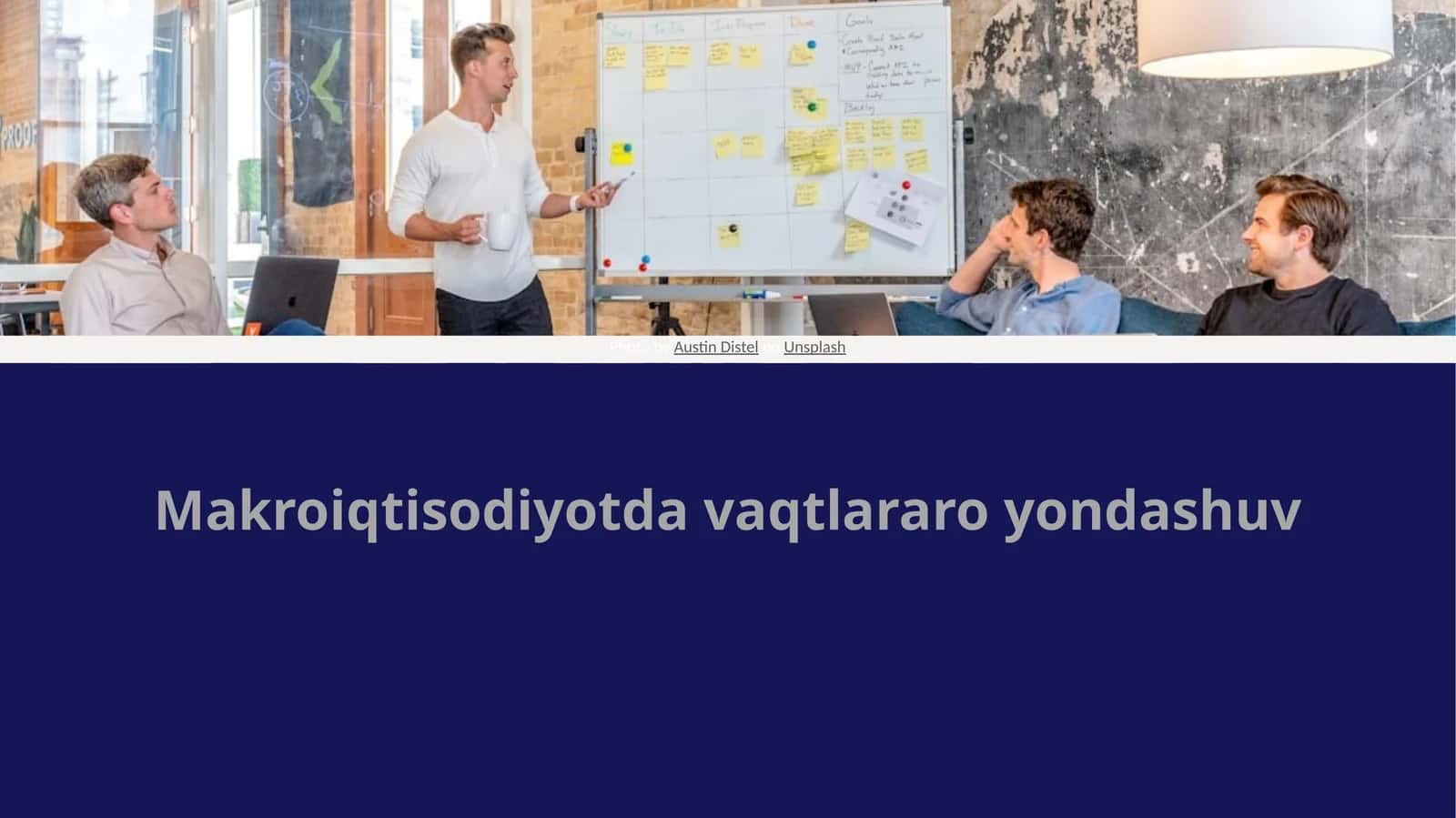 Makroiqtisodiyotda vaqtlararo yondashuv