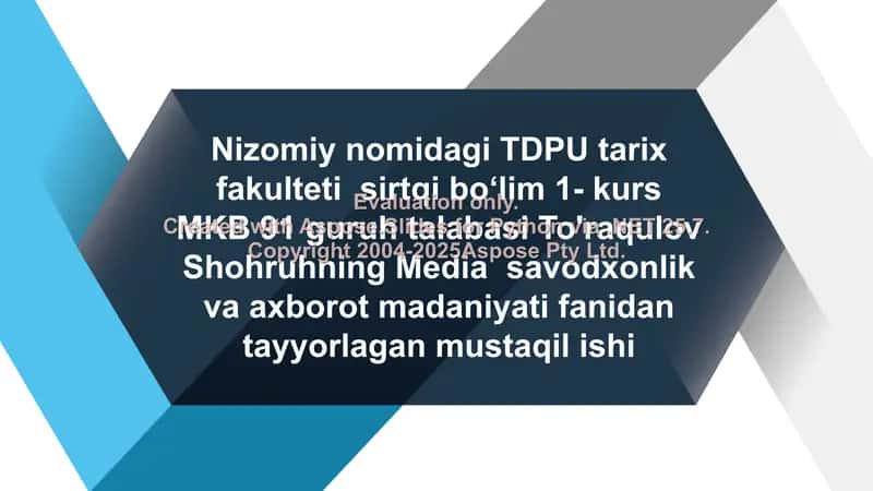 O‘zbekistonda axborot xavfsizligining ma'naviy va xuquqiy asoslari