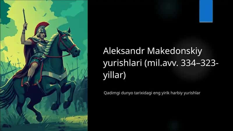 Aleksandr Makedonskiy yurishlari (mil.avv. 334–323-yillar)