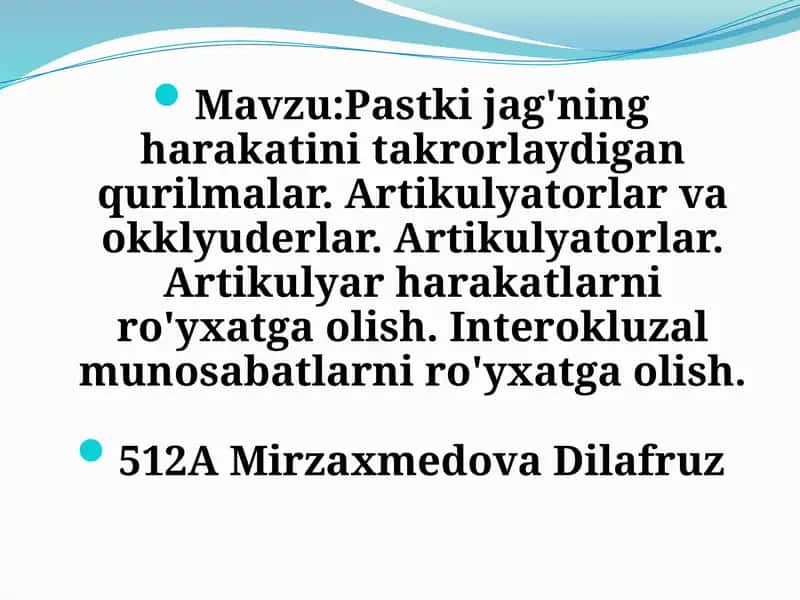 Artikulyatorlar