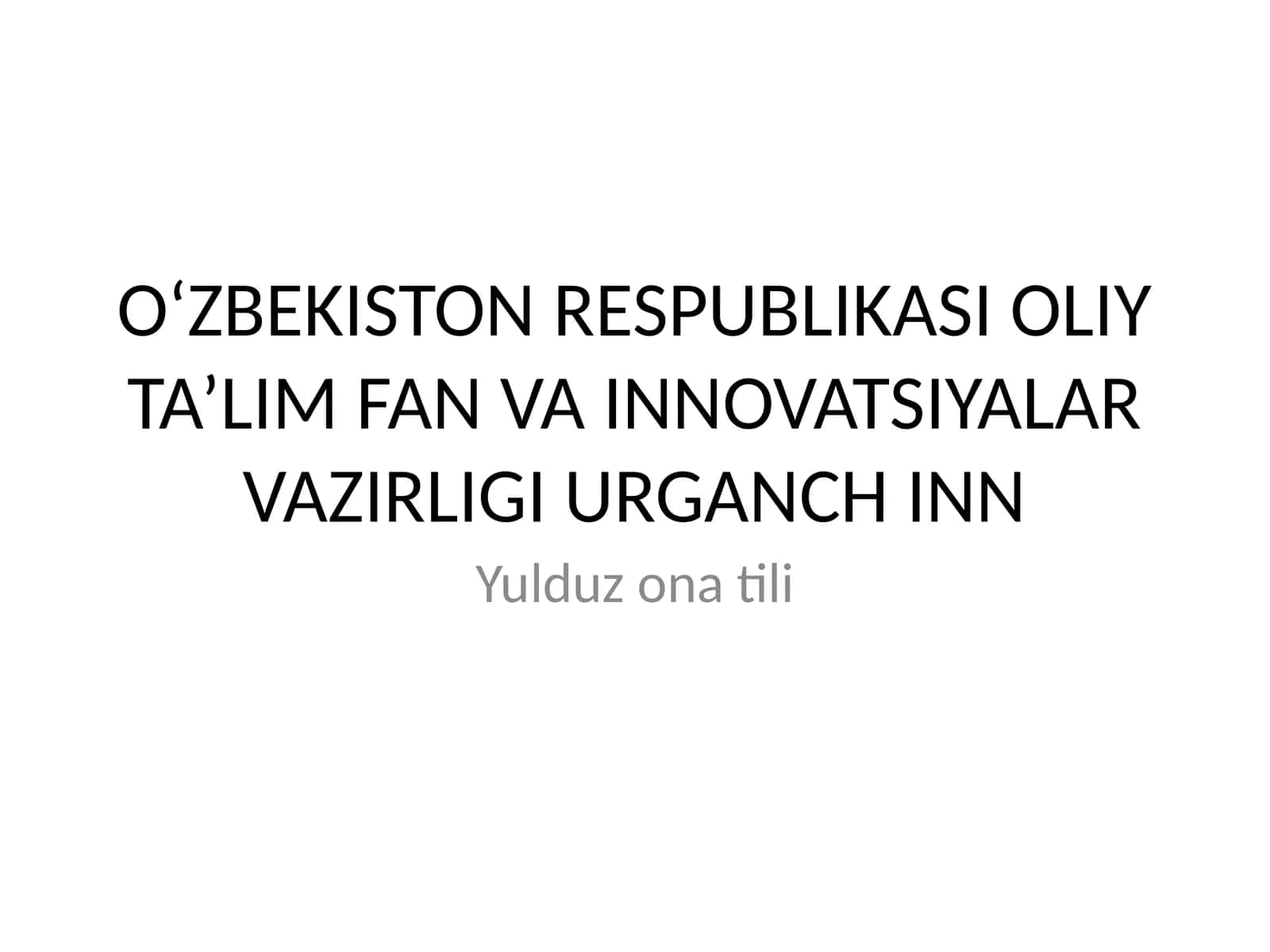 1-2-sinflarda Ot so’z turkumini o’rganish