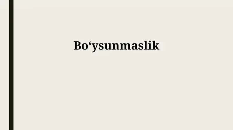 Bo'ysunish