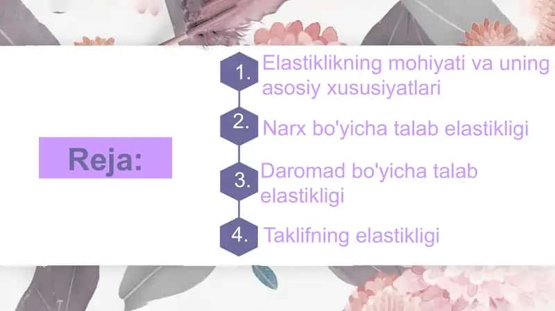 Elastiklikning mohiyati va uning asosiy xususiyatlari