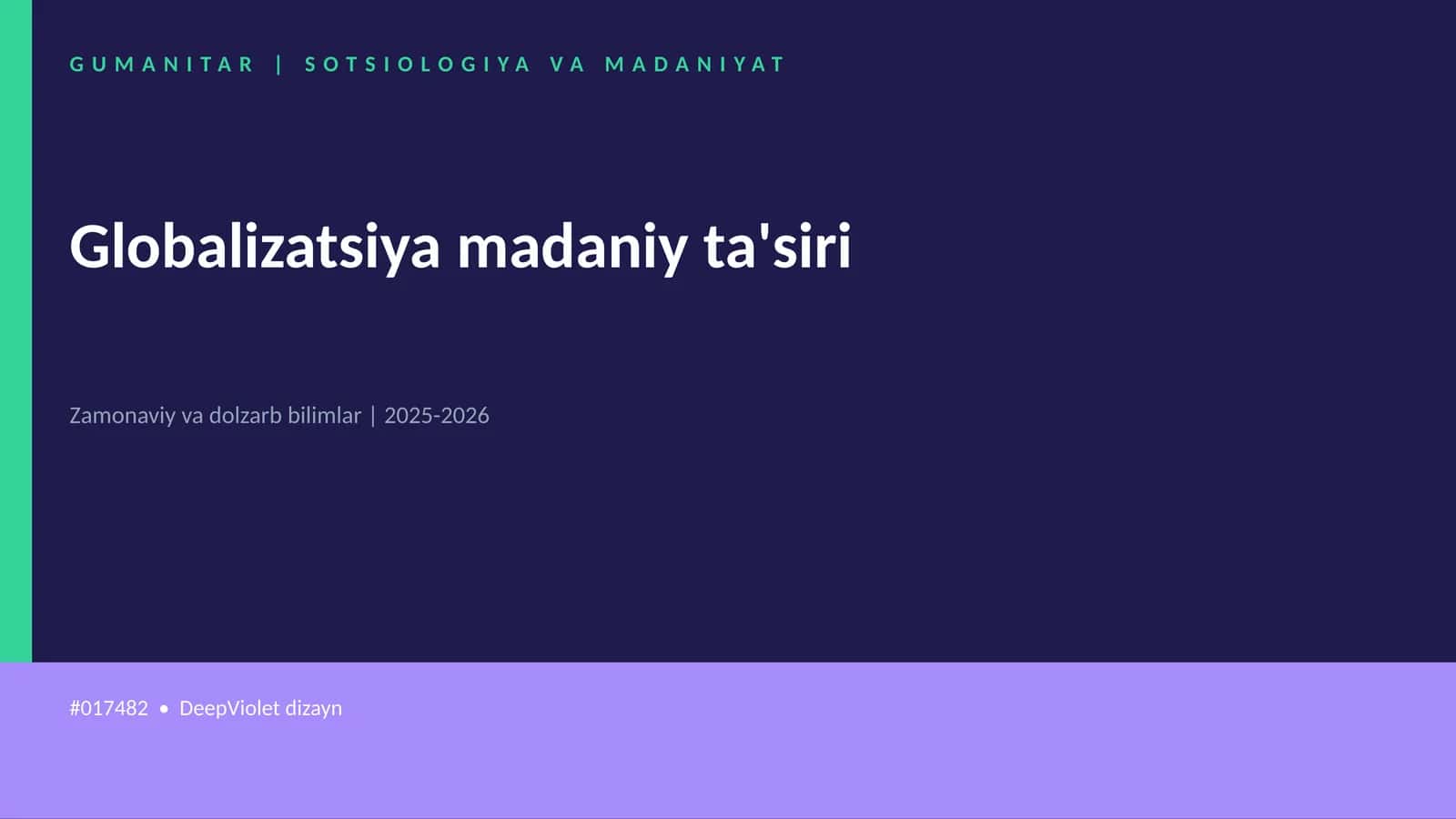 Globalizatsiya madaniy ta'siri