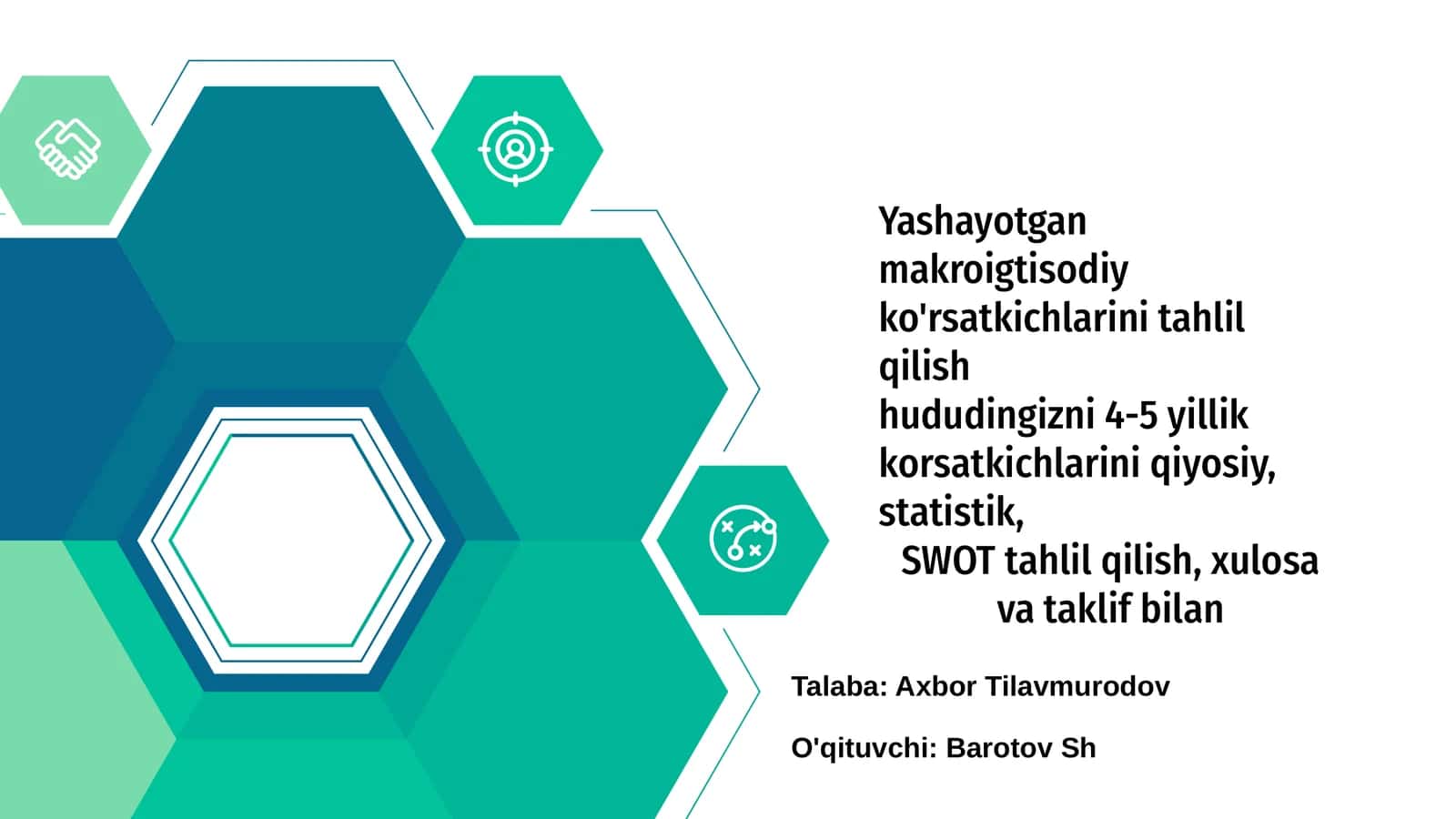 Yashayotgan makroiqtisodiy ko'rsatkichlarini tahlil qilish
