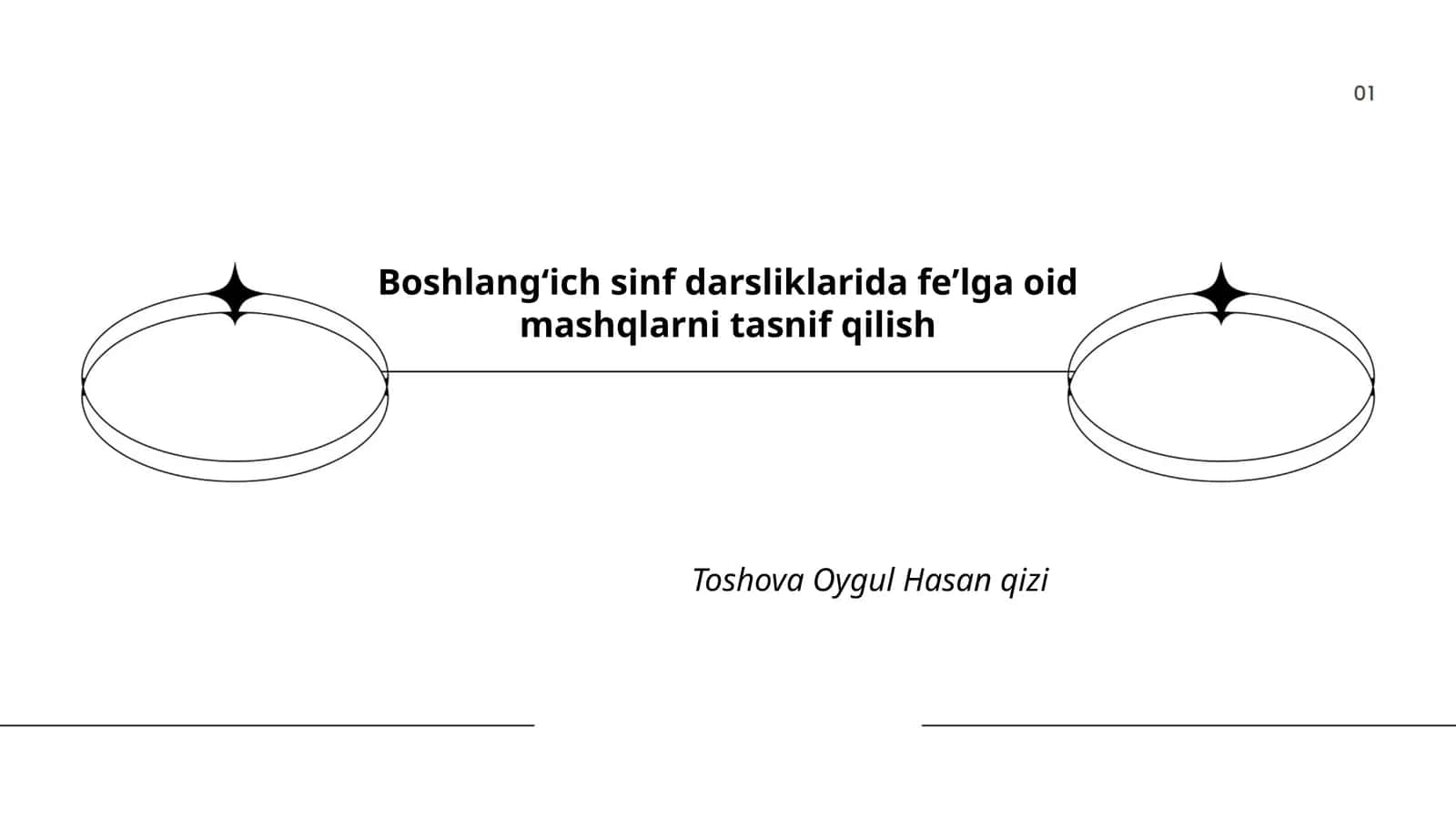 Boshlangʻich sinf darsliklarida feʼlga oid mashqlarni tasnif qilish
