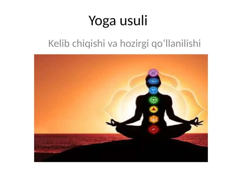 Yoga usuli