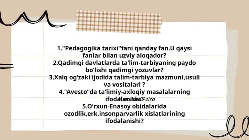 Pedagogika tarixi fanining ilmiy tadqiqotlariga kirish